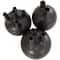 CosmoLiving by Cosmopolitan Black Round Ceramic Bud Vase Set